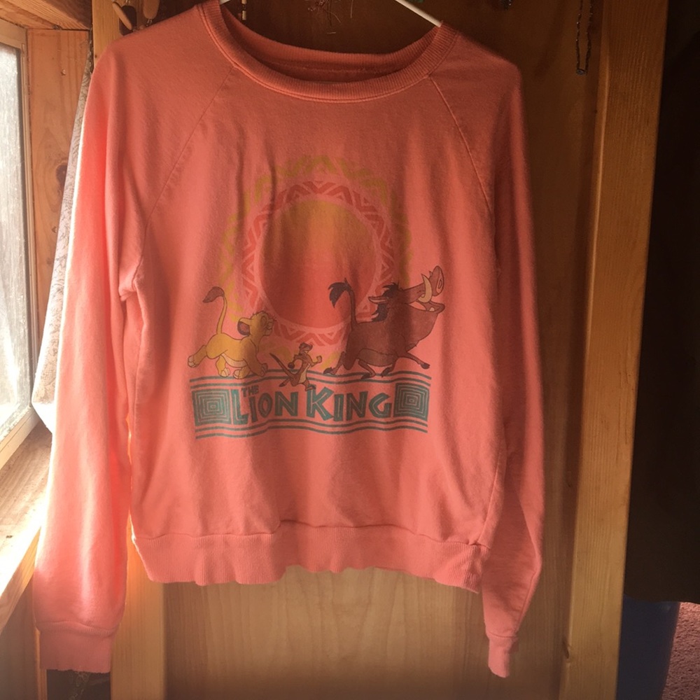Disney Lion King Vintage Sweatshirt SzL 90’s Pink